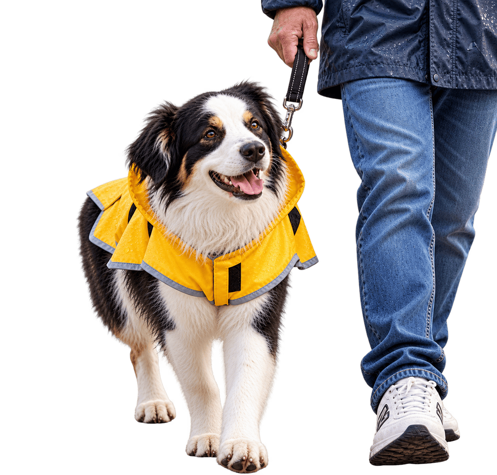 Flappy Walking in the Rain with Dan - The Adventures of Flapjack Flapjack and Dan Cohen going for a walk in the rain wearing their rain gear.